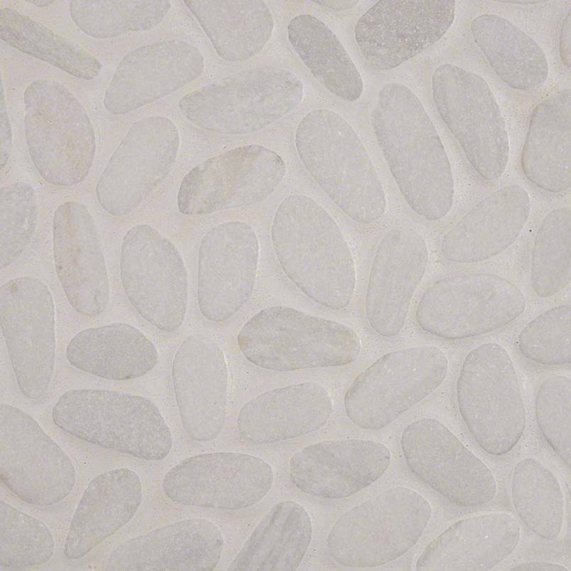White Marble Pebbles Tumbled