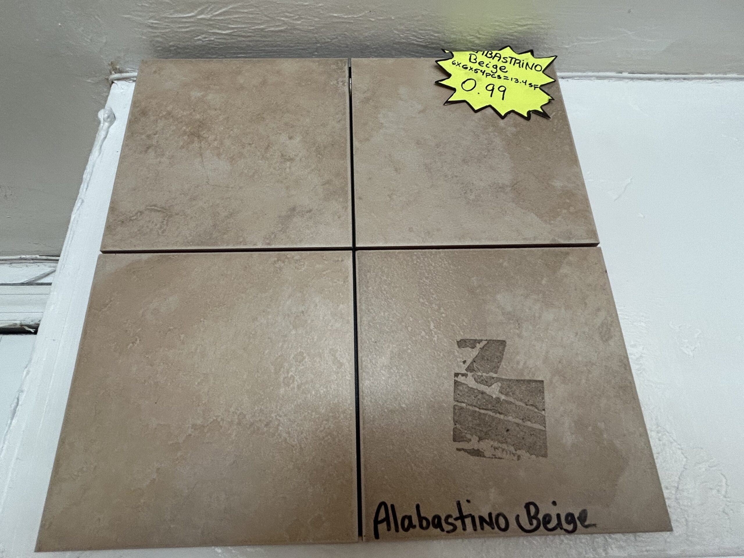 Alabastrino Beige 6x6 - Image 2